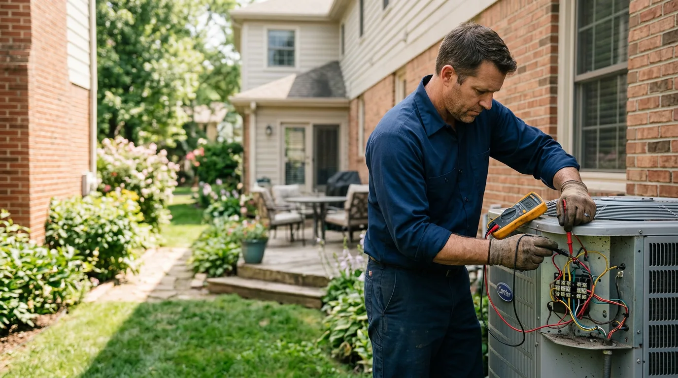 HVAC technician working near North Bergen, NJ